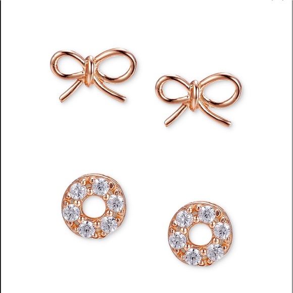 NWT❣️”Unwritten” 3-Pc Set Stud Earrings - Picture 2 of 4